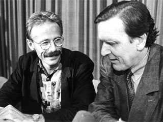 Schröder mit Jürgen Trittin 1990