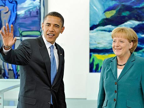 Barack Obama Angela Merkel Berlin