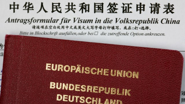 Symbolbild Antrag auf Visum für China