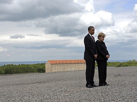 Barack Obama Angela Merkel Buchenwald