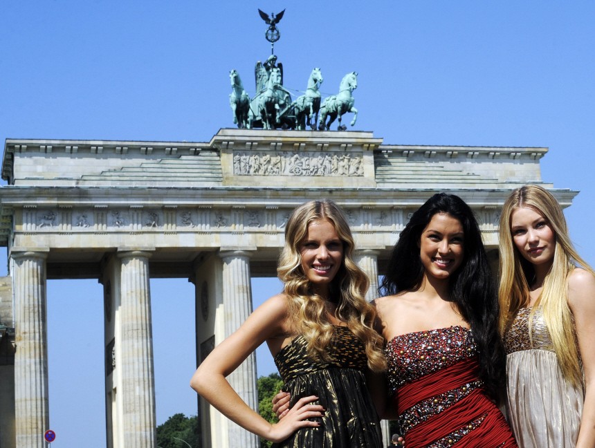 'Germany's next Topmodel' am Brandenburger Tor