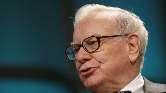 File image of Warren Buffet, CEO of Berkshire Hathaway, addresses The Women's Conference 2008 in Long Beach