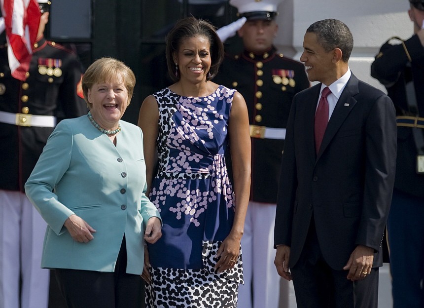 President Barack Obama Hosts Ceremonial Arrival for German Chance