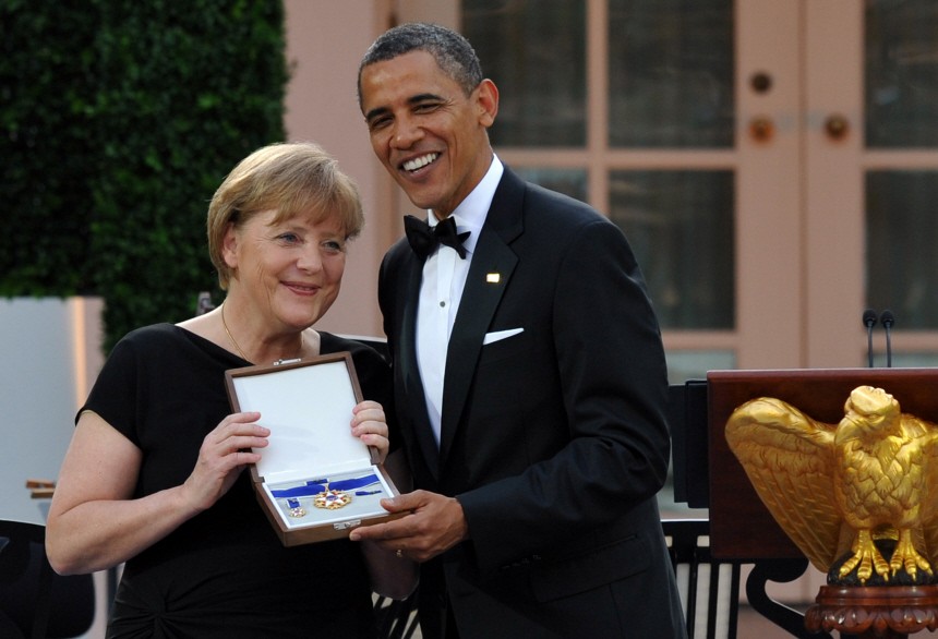 US-Freiheitsmedaille wird an Angela Merkel verliehen