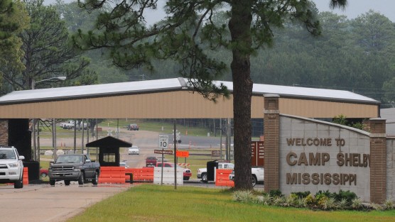 Mississippi: Vom Blitz getroffen: Das Militärtrainingsgelände Camp Shelby im US-Staat Mississippi.