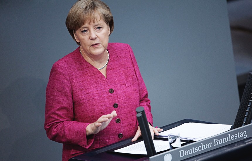Bundestag - Regierungserklärung Merkel