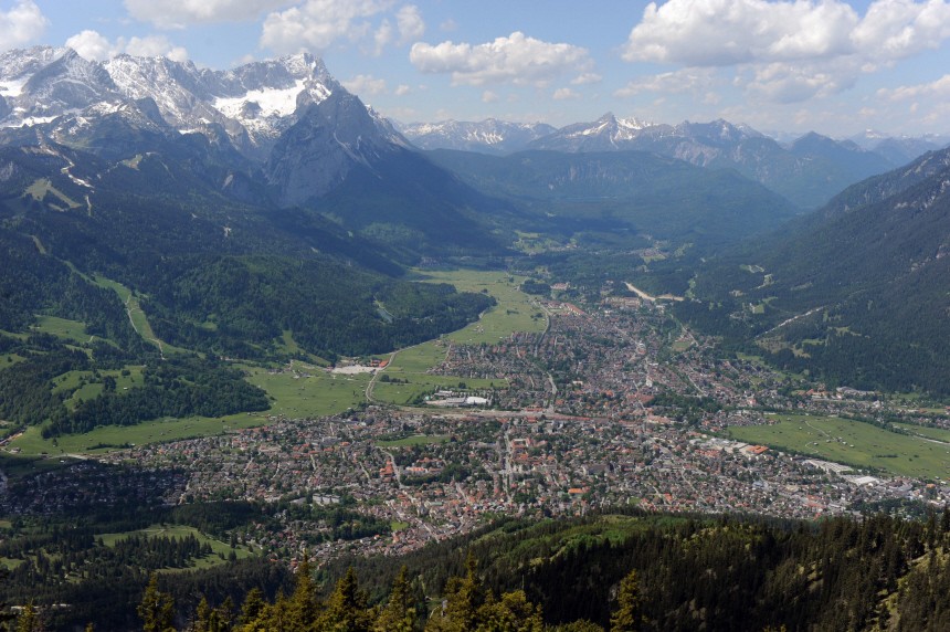 Wank Wandern Alpen Bayern Garmisch-Partenkirchen Deutschland
