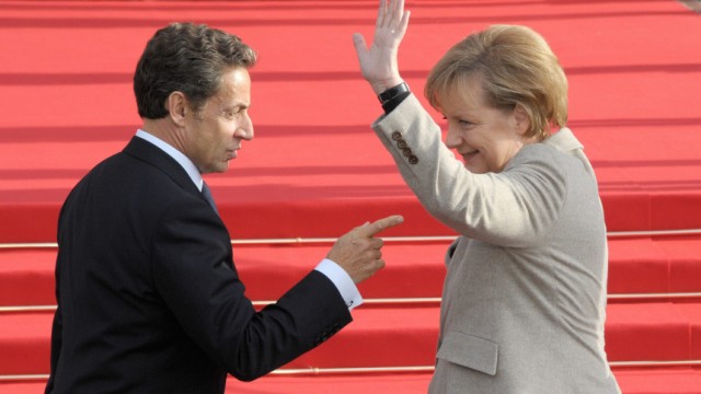 Angela Merkel trifft Nicolas Sarkozy