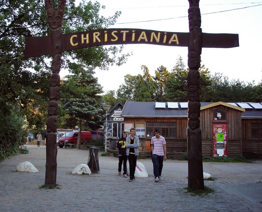 Eingang zu Kopenhagens Freistadt Christiania