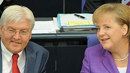 Merkel, Steinmeier, ddp