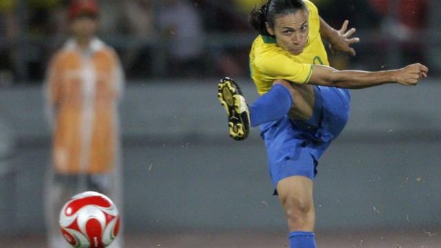 Frauen-WM 2011: Fünf Mal die weltbeste Spielerin des Jahres - jedoch ohne WM-Titel: die Brasilianerin Marta.