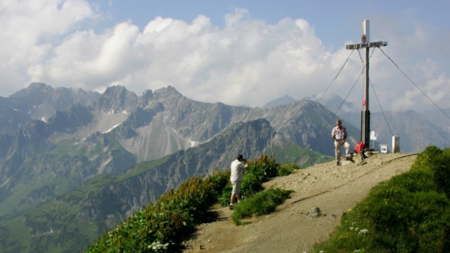 Gipfel des Fellhorn in den Allgäuer Alpen, 2006