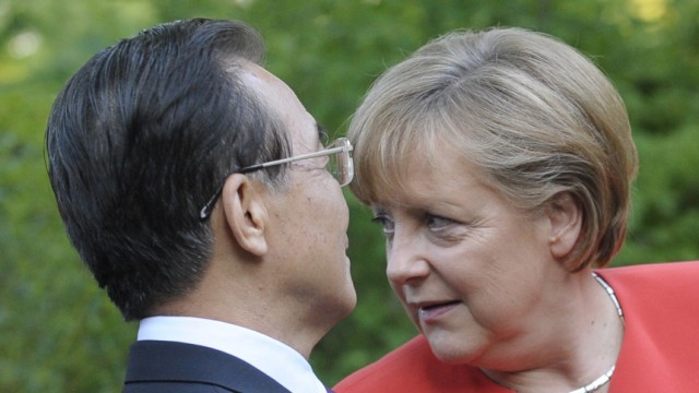 Chinesischer Minsterpraesident besucht Deutschland
