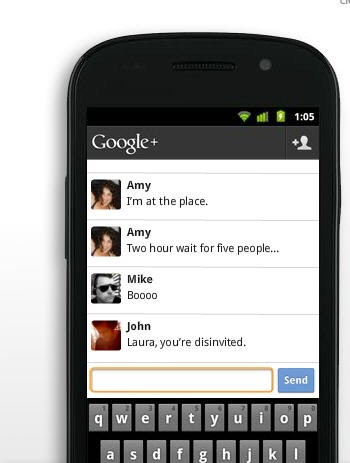 Google Plus Screenshot
