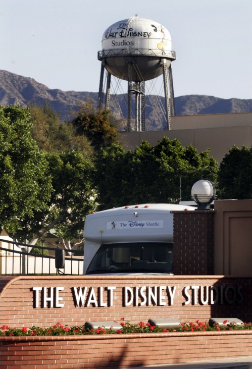The entrance to the Walt Disney Studios lot is shown in Burbank