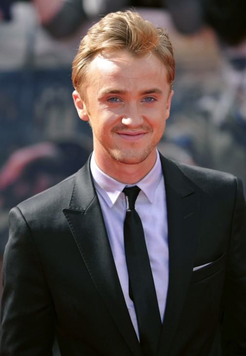 Actor Tom Felton arrives at the world premiere of 'Harry Potter and the Deathly Hallows - Part 2' in Trafalgar Square, in central London