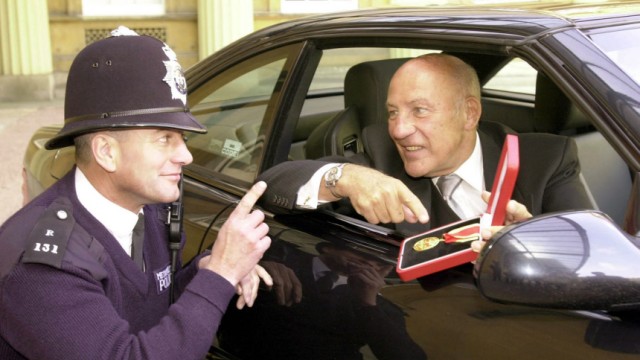 FORMER RACING DRIVER MOSS IS WARNED AGAINST SPEEDING FOLLOWING INVESTITURE