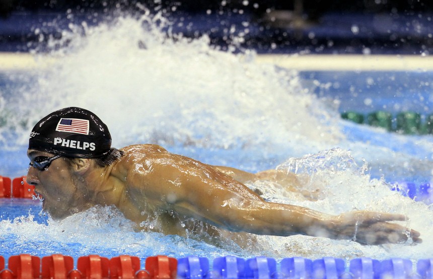 Phelps of U.S. competes during men's 200m butterfly semi-final at 14th FINA World Championships in Shanghai