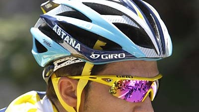 Tour de France: 3. Etappe: Überraschender Zeitverlust: Alberto Contador kam rund eine halbe Minute nach der Spitzengruppe ins Ziel.