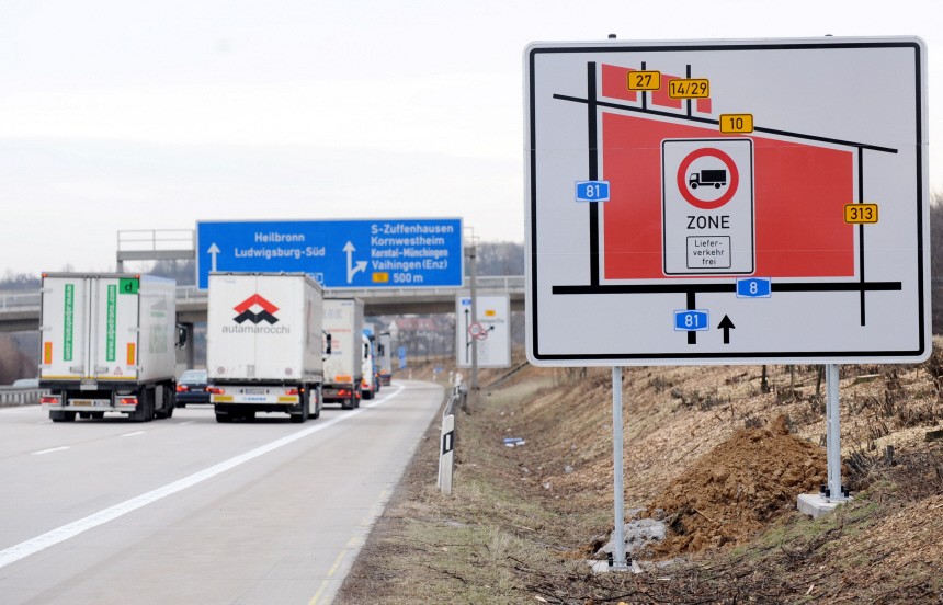 Durchfahrtsverbot für LKW in Stuttgart