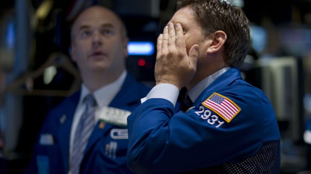 Chaos an den Börsen: Panik an der Wall Street: Die Händler sind verunsichert.