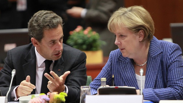 Angela Merkel und Nicolas Sarkozy