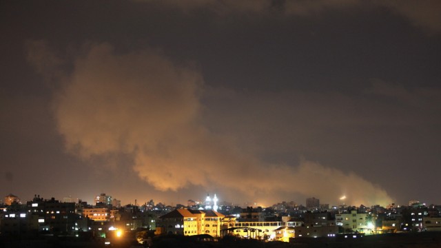 Israel Launches Airstrikes On Gaza Follwoing Bus Attack