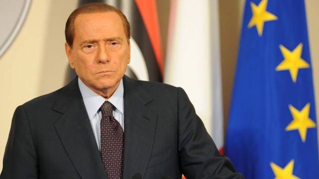 Silvio Berlusconi Meets With Libyan NTC Deputy Mahmoud Jibril