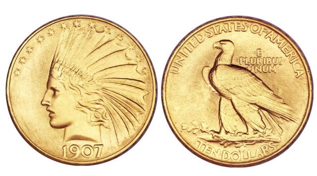 1907 $10 Indian Head