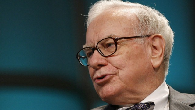 File image of Warren Buffet  CEO of Berkshire Hathaway addressing The Women's Conference 2008 in Long Beach