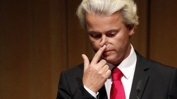 Geert Wilders bei einem Auftritt in Berlin im Jahre 2011