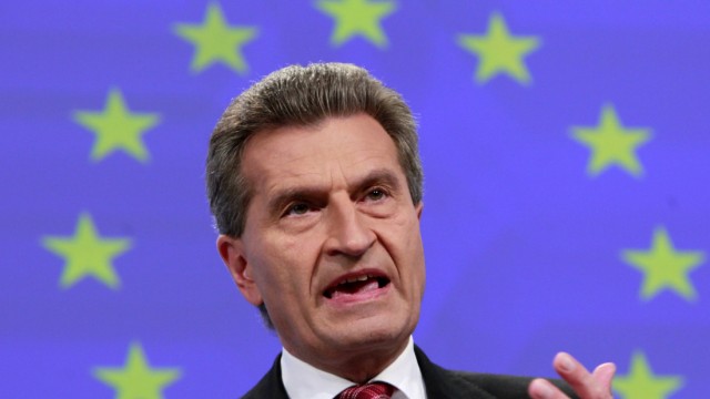 Oettinger: Deutsche Strompreise gefährlich hoch