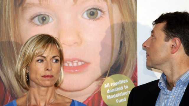 Kate McCann attends a news conference with her husband Gerry at the launch of her book in London