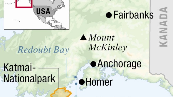 Unterwegs in Alaska: Der Katmai-Nationalpark liegt am Golf von Alaska.