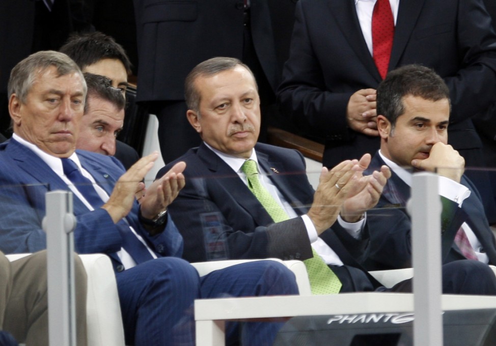 Turkey's Prime Minister Tayyip Erdogan attends opening ceremonies of Senior Wrestling World Championship in Istanbul