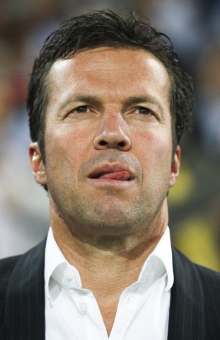 Bulgarian national soccer team coach Matthaeus reacts before their Euro 2012 Group G qualifying soccer match against Switzerland in Basel