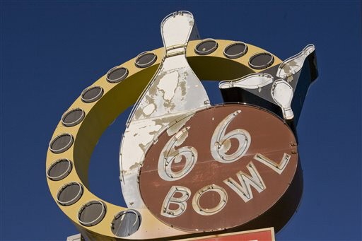 OK Highway Icon, 66 Bowl Sign