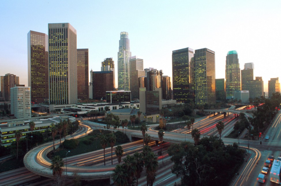 VIEW OF DOWNTOWN LOS ANGELES