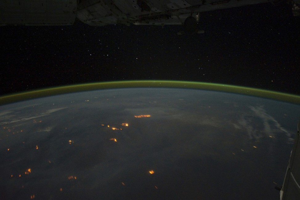 NASA photograph of wildfires and perhaps intentionally set agricultural fires burning on the continent of Australia