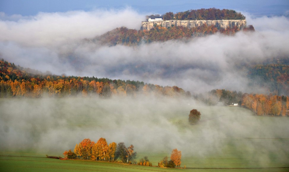 Herbstnebel in der Sächsischen Schweiz