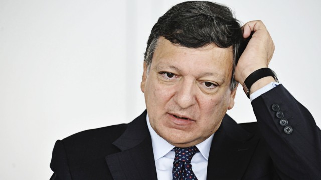 EU-Kommissionschef: "Wir müssen die Krise mit wahrem Gemeinschaftssinn angehen. Das ist für mich eine conditio sine qua non." EU-Kommissionspräsident José Manuel Barroso während seines Besuchs in der SZ-Redaktion.