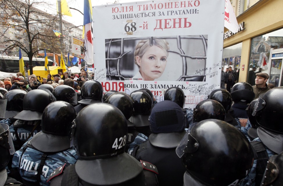 Ukraine opposition leader Tymoshenko charged with abuse of office