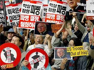 Anti-US Proteste in Seoul, AP