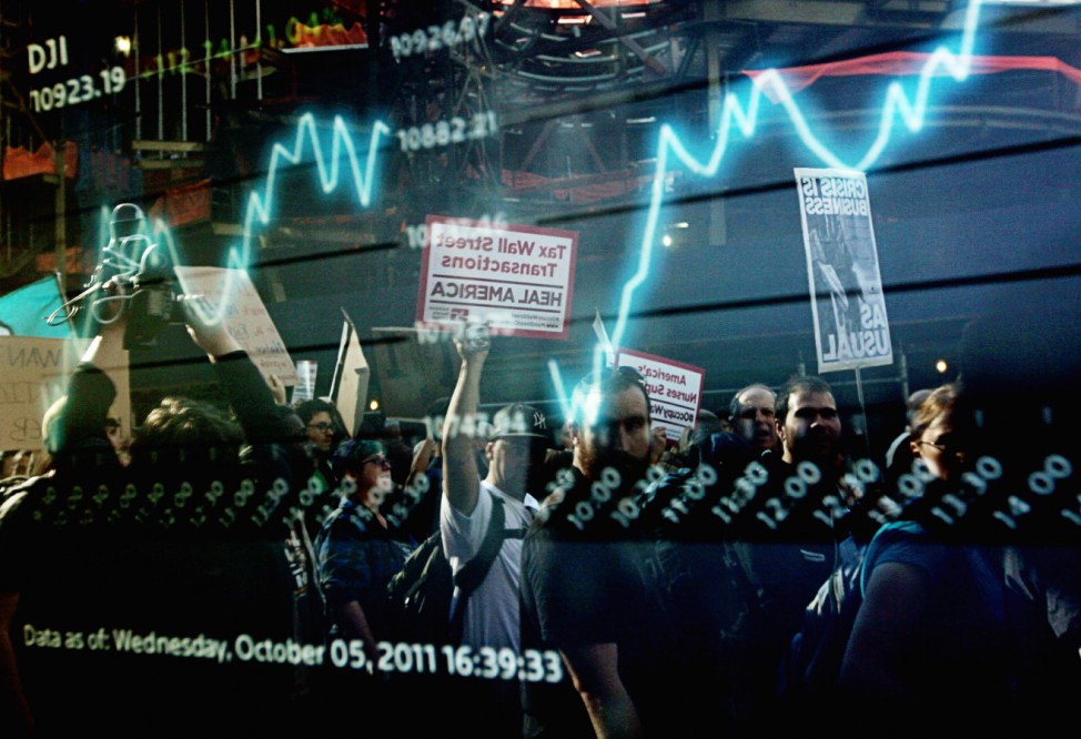Labor Movement And An Organized College Walkout Add Support To Occupy Wall Street Protest