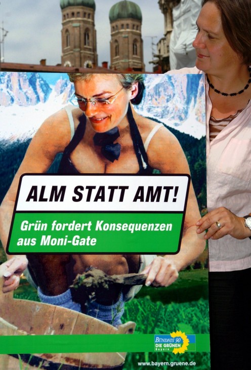 Hohlmeier auf neuem Grünen-Plakat