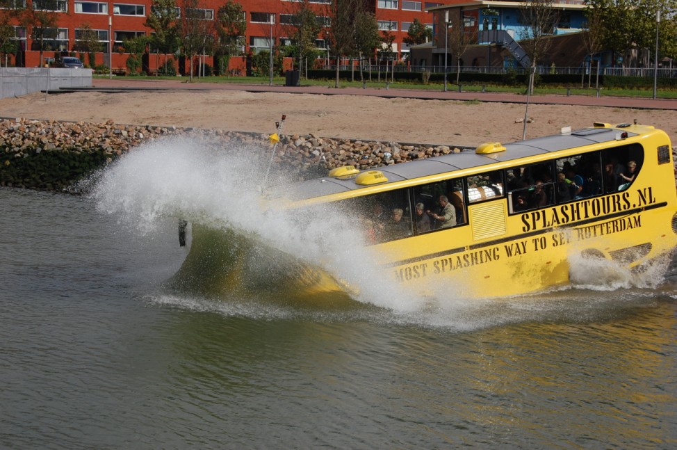 Splashtours in Rotterdam mit einem Amphibien-Bus
