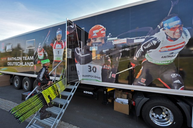Wachs-Truck für deutsche Biathleten