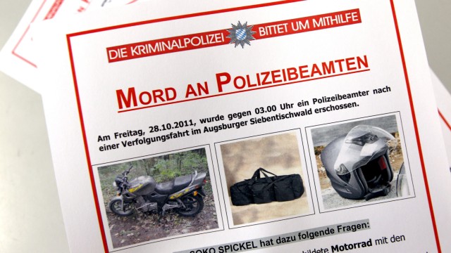 Augsburg Polizistenmord Fahndungsplakat