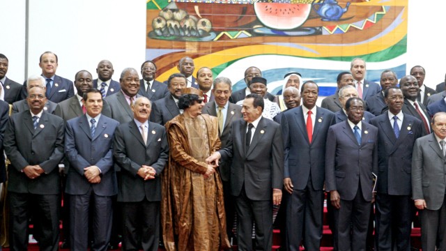 Treffen der Arabischen Liga in Libyen - Gruppenfoto