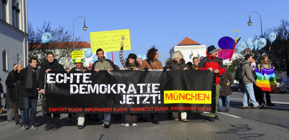 'Echte Demokratie Jetzt!' - Demonstration